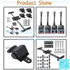 4 Retractable Golf Cart Seat Belts and Bracket Kit Replacement for Golf Carts EZGO Yamaha Club Car - Image 2