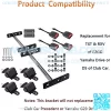 4 Retractable Golf Cart Seat Belts and Bracket Kit Replacement for Golf Carts EZGO Yamaha Club Car - Image 4