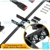 Golf Carts 4 Sets Retractable Belt Kits with Bracket/Bar Kit for EZGO Yamaha Club Car - Split Design Bracket - Image 3