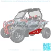 Heavy-Duty Tube Rock Sliders for 2021+ Polaris RZR Trail 900 / S 900 / S 1000 (See Fitment) | Red | Made with 1.75" Steel Tubing | UV-Resistant Powder Coating | Easy Bolt-On Mounting Process