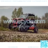 Heavy-Duty Tube Rock Sliders for 2021+ Polaris RZR Trail 900 / S 900 / S 1000 (See Fitment) | Red | Made with 1.75" Steel Tubing | UV-Resistant Powder Coating | Easy Bolt-On Mounting Process - Image 3