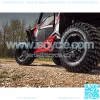 Heavy-Duty Tube Rock Sliders for 2021+ Polaris RZR Trail 900 / S 900 / S 1000 (See Fitment) | Red | Made with 1.75" Steel Tubing | UV-Resistant Powder Coating | Easy Bolt-On Mounting Process - Image 4