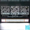 20" Led Light Bar, Glotech 126W Cree Waterproof Spot Flood Combo Driving Off Road Lights and 2PCS 4" LED Pods with 10ft 12V Wiring Harness for Truck, SUV, Jeeps, Car - Image 3