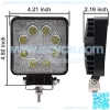 20" Led Light Bar, Glotech 126W Cree Waterproof Spot Flood Combo Driving Off Road Lights and 2PCS 4" LED Pods with 10ft 12V Wiring Harness for Truck, SUV, Jeeps, Car - Image 4