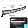 50 inch 288W LED Curved Light Bar Spot/Flood Combo Beam & Upper Roof Windshield Pro-fit Cage Mounting Brackets w/Wiring Kit Compatible with Polaris Ranger 570 900 1000 XP Full-Size - Image 5