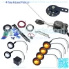 UTV Heavy Duty Lever Switch Turn Signal Kit with Horn and Hardware Kit (Round: 4 Amber)