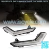 SAUTVS LED Turn Signal DRL Daytime Running Lights with White Yellow Light for Defender & Defender Max 2020+ / Commander & Commander Max 2021+ Accessories(2PCS)