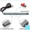 Universal 8" Flexible LED Light Strip with Tail Brake Stop Turn Signal Lights All-in-one for Motorcycle Scooter Quad Cruiser Off Road, Red/Amber - Image 3