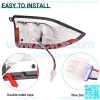 Golf Cart LED Tail Lights for Club Car Precedent 2004-Up and Tempo 2018-Up Models Replacements ,Driver and Passenger Rear Lights 12V with 3 Pin Molex Quick Connector Wired - Image 3