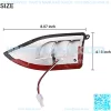 Golf Cart LED Tail Lights for Club Car Precedent 2004-Up and Tempo 2018-Up Models Replacements ,Driver and Passenger Rear Lights 12V with 3 Pin Molex Quick Connector Wired - Image 4