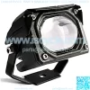 60W 6000LM LED Spotlight Len Motorcycle Driving Fog Light,Yellow White Far Near Light Flash LED Work Light Pod for Motorcycle ATV UTV SUV Car Tractor Forklift Truck Boat (1Pcs)