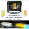 60W 6000LM LED Spotlight Len Motorcycle Driving Fog Light,Yellow White Far Near Light Flash LED Work Light Pod for Motorcycle ATV UTV SUV Car Tractor Forklift Truck Boat (1Pcs) - Image 2