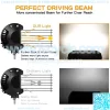 Led Light Bar,7 Inch Led Fog Light Off Road Lights 240W 24000lm with Led Wring Harness(10ft /2 Lead), Waterproof Led Spot&Flood Combo Beam Light Bar for SUV/ATV/Jeep/Boat 2Pack - Image 4