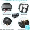Golf Cart Key Console Switch Plate Multifunctional Panel for 2003+ EZGO TXT PDS Electric, Forward Reverse Switch Button & LED Digital Voltmeter & 12V Quick Charge 3.0 Dual USB Socket 3 in 1 - Image 2