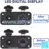 Cigarette Lighter Socket 12 Volt USB Outlet: PD 20W USB C and QC3.0 Car USB Port Aluminum Metal 12V Plug, 150W Car Charger USB Socket Panel with Power Switch LED Voltmeter for Marine Boat RV Golf Cart - Image 3