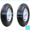 4.80/4.00-8" Pneumatic (Air Filled) Tire on Wheel, 3" Hub, 3/4" Bearings, Ribbed Tread (Pack of 2)