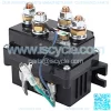 Winch Solenoid Relay Contactor 12V 400A Replacement for ATV UTV, Winch Solenoid with 6 Protecting Caps