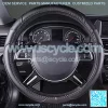 Leatherette Steering Wheel Cover, 15  , Black - Image 4