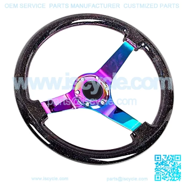 FORCED STEERING WHEEL RST-036BSB-MC + USPL STICKER - Image 2