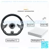 12.5 inch Golf Cart Steering Wheel For EZGO Yamaha Club Car DS and Precedent Carbon Fiber Golf Carts Steering Wheel with Wrench - Image 3