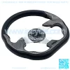 12.5 inch Golf Cart Steering Wheel For EZGO Yamaha Club Car DS and Precedent Carbon Fiber Golf Carts Steering Wheel with Wrench - Image 4