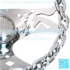 11" Chrome Chain Steering Wheel Bettie Spoke with Engraved Horn Button-3 Hole - Image 2