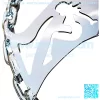 11" Chrome Chain Steering Wheel Bettie Spoke with Engraved Horn Button-3 Hole - Image 3