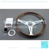 Steering Wheel - Classic - 390 mm (15.35 inches) - Wood with Polished Spokes - Part # 5061.39.3000 - Image 2