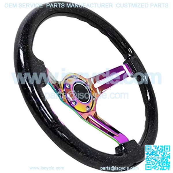 FORCED STEERING WHEEL RST-018BSB-MC + USPL STICKER - Image 2