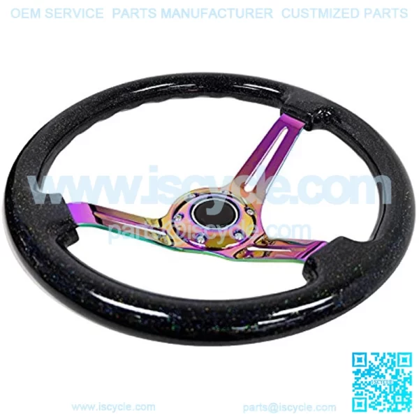 FORCED STEERING WHEEL RST-018BSB-MC + USPL STICKER - Image 3