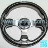 13" Steering Wheel Carbon Fiber Sports Style For EZGO CLUB CAR YAMAHA Golf Cart