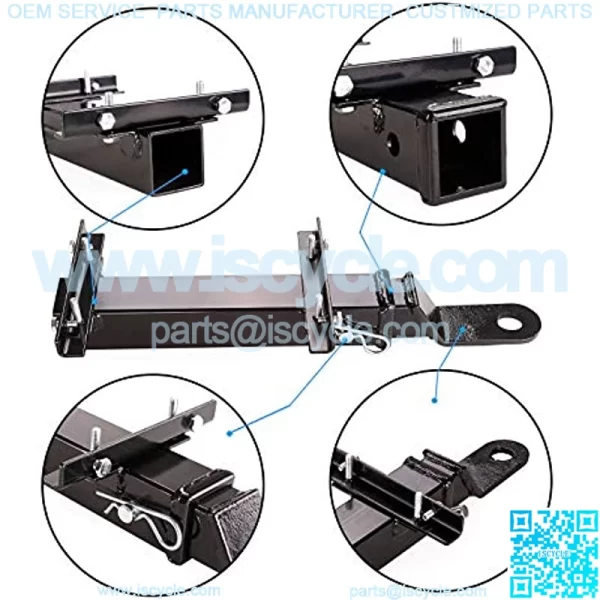 Heavy Duty Universal Golf Cart Rear Seat Trailer Hitch with Receiver for Step on Back of Golf Cart, Fits for Club Car, EZGO, Yamaha - Image 4