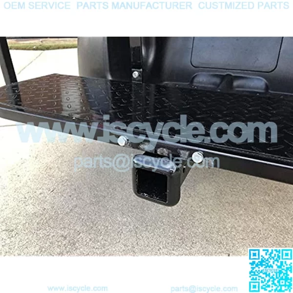 Golf Cart Rear Seat Trailer Hitch with Receiver - Image 2