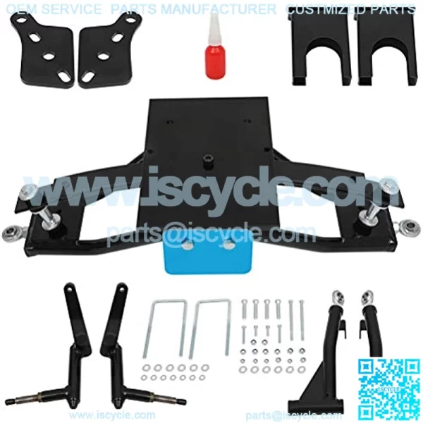 Front 6" Double A-Arm Lift Kit for Club Car DS Golf Cart 2004+ Electric/Gas - Image 2