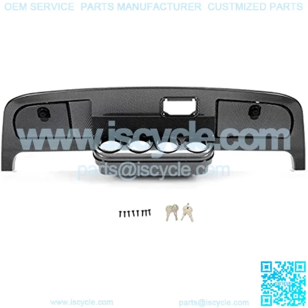 Golf Cart Dash Compatible with 1994-2013 EZGO Medalist/TXT Carbon Fiber Style - Image 4