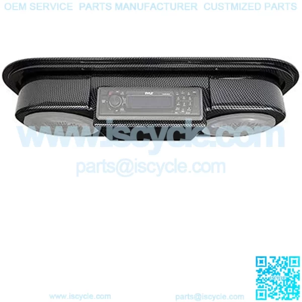 Revenge Golf Cart Parts & Accessories Carbon Fiber Golf Cart Overhead Radio Console Universal Fit
