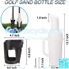 Sand Bottle for Golf Cart Universal with Rattle Proof Holder for Golf Cart Club Car EZGO Yamaha - Image 3