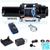 4500Lbs 12 Volts Electric Winch, Winch for ATV/UTV/Boat, 4500Lbs /2041kg Electric Winch Kit, with 15m/49ft Winch Synthetic Rope, Towing Off-Road Electric Winch Recovery kit (4500Lbs Black H)