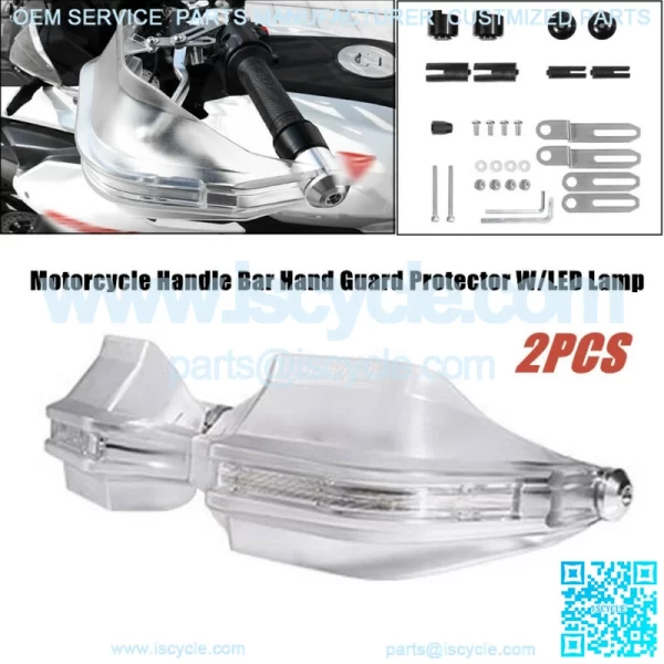 2X Motorcycle Handle Bar Hand Guard Protector Wind Deflector ATV Handy Universal