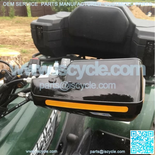 22mm Black Handle Bar Hand Guards For Motorcycles Dirt Bikes ATVs Snowmobiles - Image 3