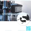 UTV Side Mirrors with Lights, Aupar Aluminum Side Rear Mirrors with LED Spot Light fit 1.6"-2" Roll Cage Bars(Clear Lens) - Image 4