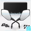 ATV Mirrors Hawk-Eye Rear View Convex Universal 7/8 Handlebar Mount Compatible with Motorcycle Dirt Bike Quad Street Bike Adventure Snowmobile Jet ski Scooter Coolster Moped GY6 ATV's