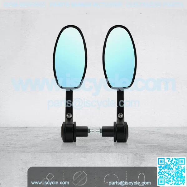 22mm Motorcycle ATV Bike Scooter Handle Bar End Rearview Mirrors Universal New - Image 3