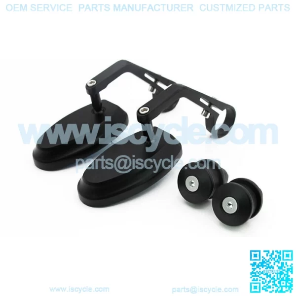 22mm Motorcycle ATV Bike Scooter Handle Bar End Rearview Mirrors Universal New - Image 4