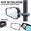 UTV Rear Side View Mirror with LED Spot Light Fits For 1.75-2 Inch Roll Bar with Ball Joint High Impact Shatterproof Tempered Glass Cage (1 Pair,Compatible With Polaris RZR XP 1000 RZR 900 ),5% coupon applied at checkout,with coupon - Image 3