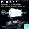 UTV Rear Side View Mirror with LED Spot Light Fits For 1.75-2 Inch Roll Bar with Ball Joint High Impact Shatterproof Tempered Glass Cage (1 Pair,Compatible With Polaris RZR XP 1000 RZR 900 ),5% coupon applied at checkout,with coupon - Image 5