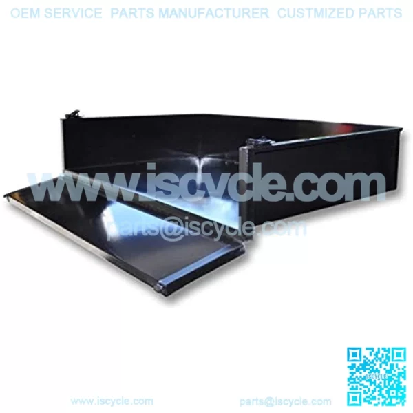 Golf Cart Black Steel Utility Bed Cargo Box (Cargo Box ONLY)