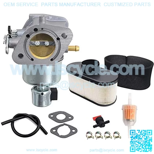 15004-0985 Carburetor With 11013-7047 11013-0726 Air Filter Kit Compatible With Kawasaki Fits Specific FR691V FS691V Engine 15004-0829
