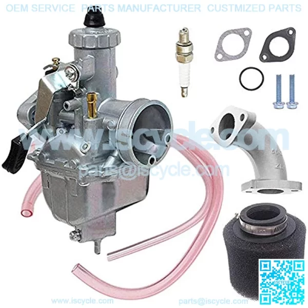 VM22 26m Carburetor with Air Filter Intake Compatible with Pipe Pit Dirt Bike Motorcycle 110cc 125cc 140cc Lifan YX Zongshen Pit Dirt Bike CRF70 XR50 KLX BBR Apollo Thumpstar Braaap Atomic DHZ SSR