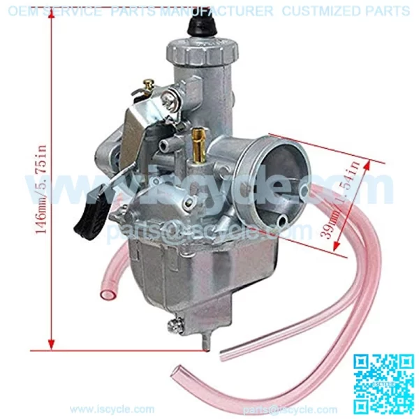 VM22 26m Carburetor with Air Filter Intake Compatible with Pipe Pit Dirt Bike Motorcycle 110cc 125cc 140cc Lifan YX Zongshen Pit Dirt Bike CRF70 XR50 KLX BBR Apollo Thumpstar Braaap Atomic DHZ SSR - Image 3